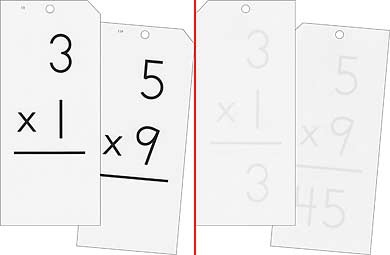 Math Flash Cards - Multiplication