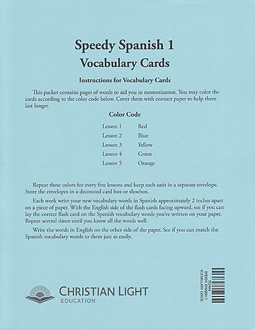 Speedy Spanish 1 [2nd Ed] Flash Cards