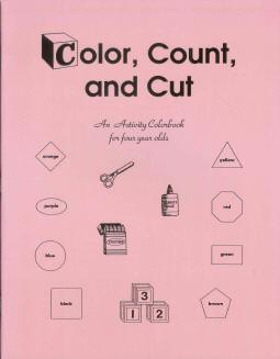 Color, Count, and Cut - Preschool Activity Workbook