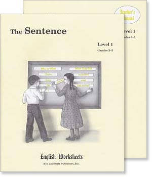 Grades 3-5 (Level 1) The Sentence English Worksheets Set