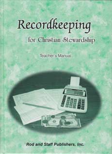 Recordkeeping for Christian Stewardship - Teacher's Manual