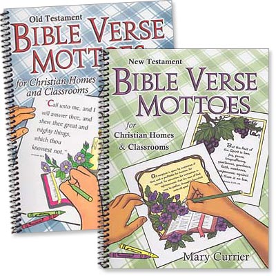 Set of 2 "Bible Verse Mottoes" Activity Books