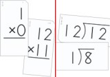 Math Flash Cards (Personal Size) - Multiplication and Division