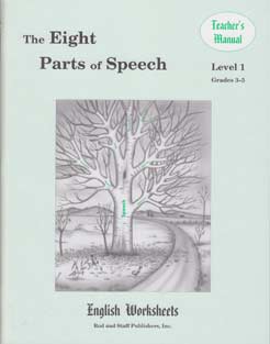 Grades 3-5 (Level 1) The Eight Parts of Speech English Worksheets - Teacher