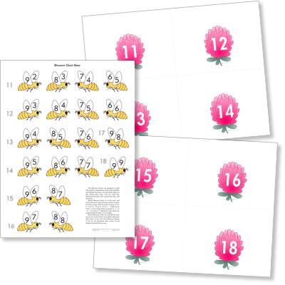 Grade 2 Math Blossom and Bee Posters - SHIPPED IN A TUBE