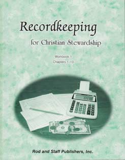 Recordkeeping for Christian Stewardship - Workbook 1