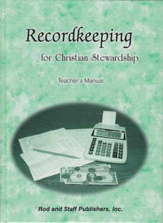 Recordkeeping for Christian Stewardship - Teacher