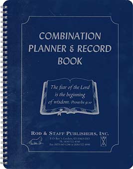 Combination Planner & Record Book