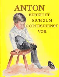 German - Anton bereitet sich zum Gottesdienst vor [LJB - Anthony Gets Ready for Church]