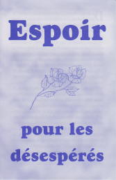 French Tract [B] - Espoir pour les d&eacute;sesp&eacute;r&eacute;s [Hope for the Hopeless]