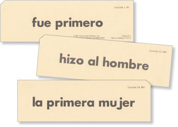 Lectura 1 B Tarjetas de frases