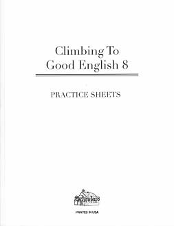 Grade 8 Climbing to Good English - Practice Sheets