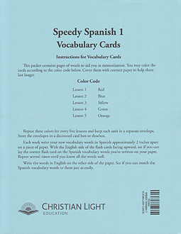 Speedy Spanish 1 [2nd Ed] Flash Cards