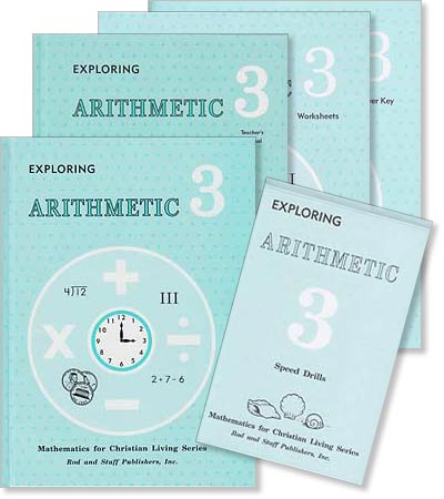 Grade 3 Math [PREV EDITION 1993] "Exploring Arithmetic" Set