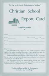 Christian School Report Card
