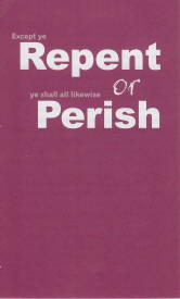 Tract - Repent or Perish [Pack of 100]