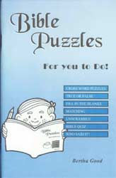 Bible Puzzles for You to Do!