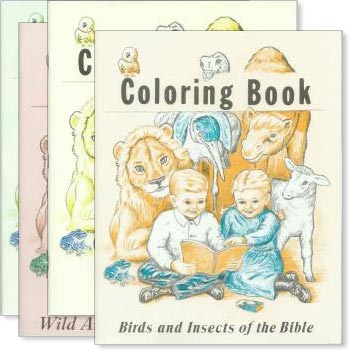 Set of 4 Bible Coloring Books