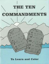 The Ten Commandments - "To Learn and Color" Coloring Book