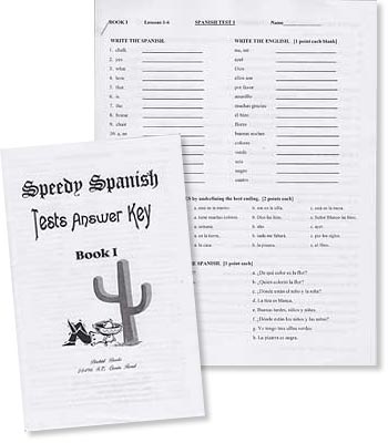 Speedy Spanish Book 1 Tests and Answer Key