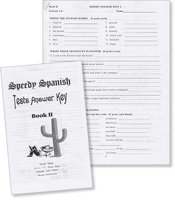 Speedy Spanish Book 2 Tests and Answer Key