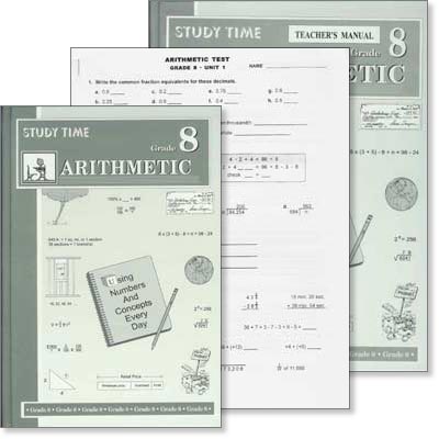 Grade 8 Study Time Arithmetic "Using Numbers and Concepts Every Day" - Set