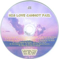 His Love Cannot Fail - Audio CD