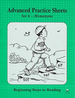 Grade 1 BSR - Advanced Practice Sheets - Set 6 Homonyms