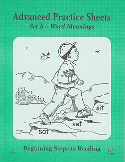 Grade 1 BSR - Advanced Practice Sheets - Set 8 Word Meanings