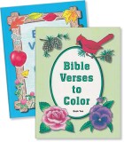 Set of 2 "Bible Verses to Color" Mottoes Coloring Books