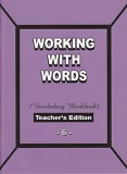 Grade 6 Pathway Vocabulary Workbook (Teacher's Edition)