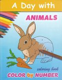 A Day with Animals - Color-By-Number Coloring Book