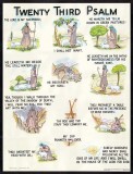 Illustrated Psalm 23 - Poster